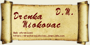 Drenka Miokovac vizit kartica